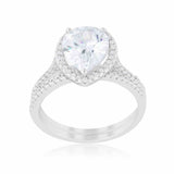 Tinkerbell Pear-Cut Engagement Ring Set