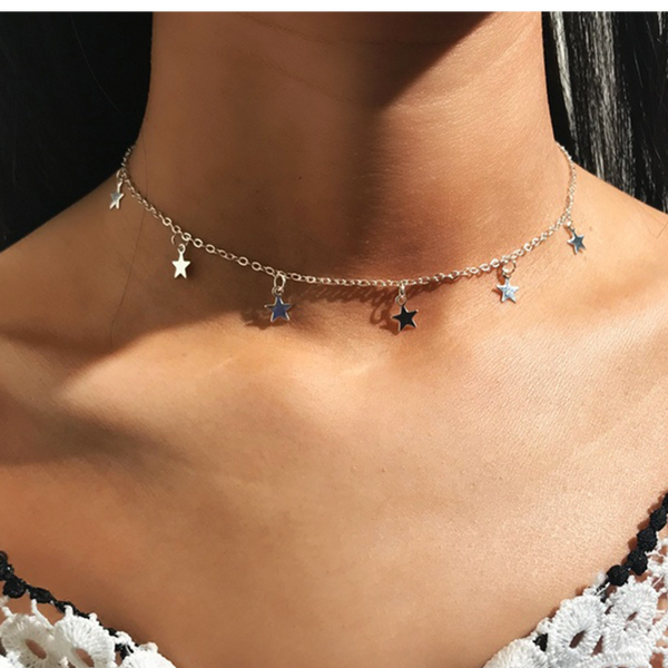 Lucky Star Choker Necklace