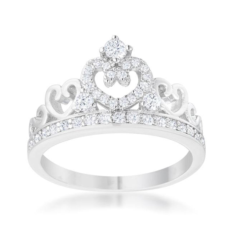 Ariel Heart Crown Ring