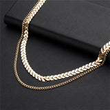 Arrow Multi-Chain Choker Necklace