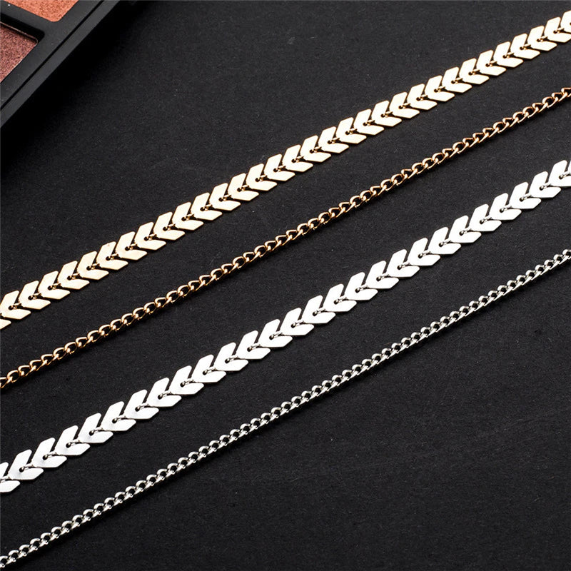 Arrow Multi-Chain Choker Necklace