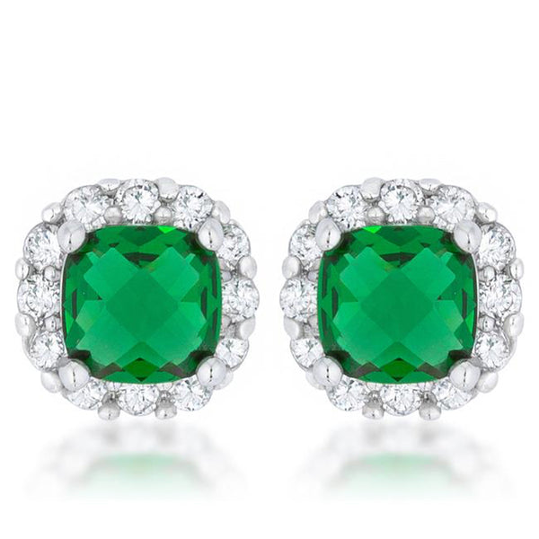 Emerald Green Stud Earrings