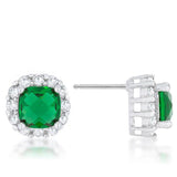 Emerald Green Stud Earrings