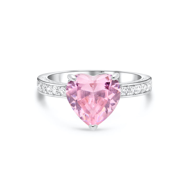 Pink Heart-Cut Engagement Ring – Piks Jewels