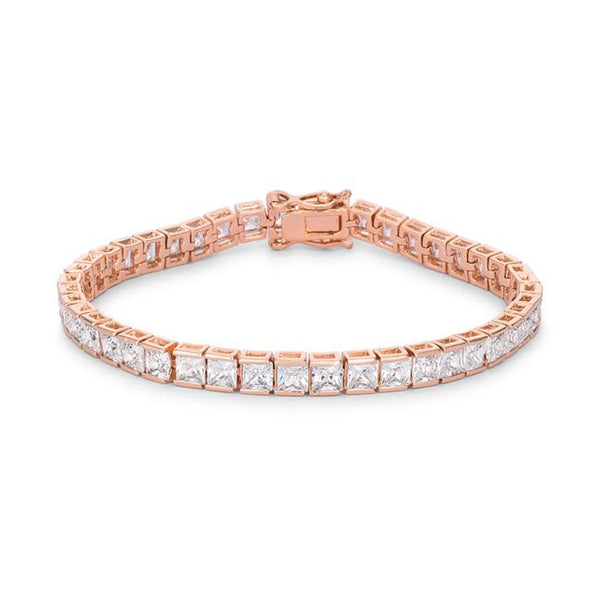 Princess Tennis Bracelet, Rose Gold