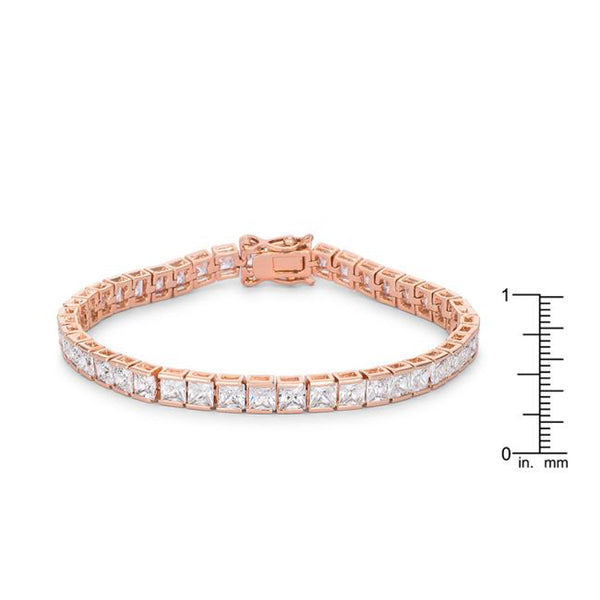 Princess Tennis Bracelet, Rose Gold