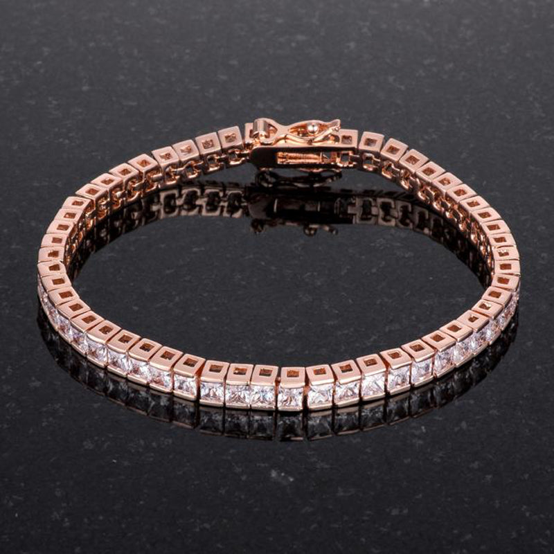 Princess Tennis Bracelet, Rose Gold