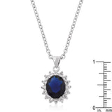 Royal Sapphire Pendant Necklace