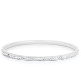 Crystal Bangle, Silver