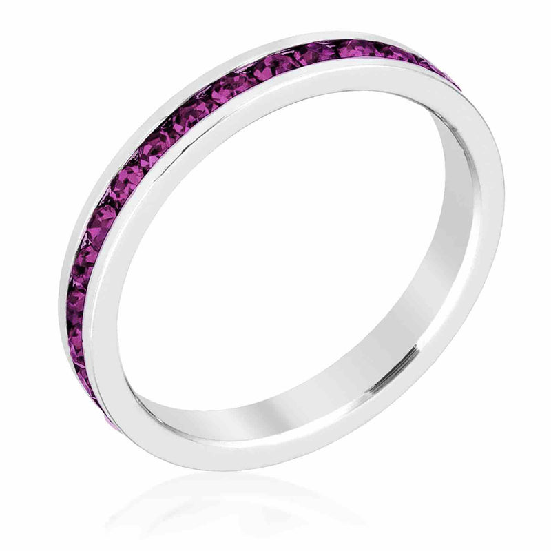 June Birthday Stackable Eternity Ring