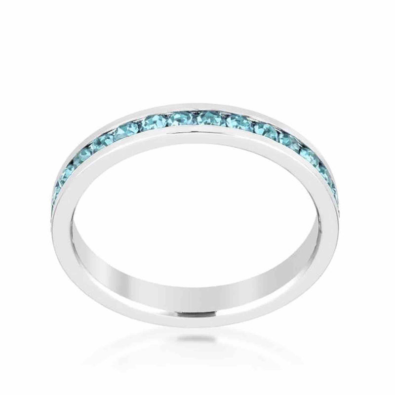 March Birthday Stackable Eternity Ring