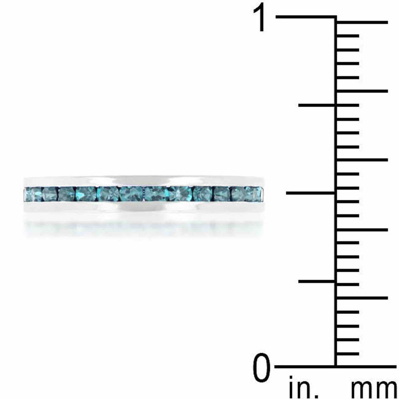 March Birthday Stackable Eternity Ring