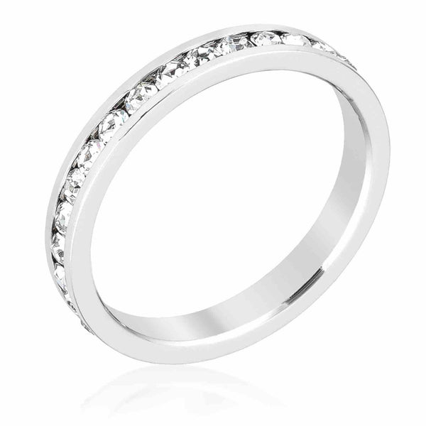 April Birthday Stackable Eternity Ring