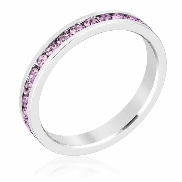 February Birthday Stackable Eternity Ring