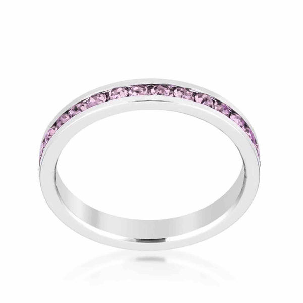 February Birthday Stackable Eternity Ring