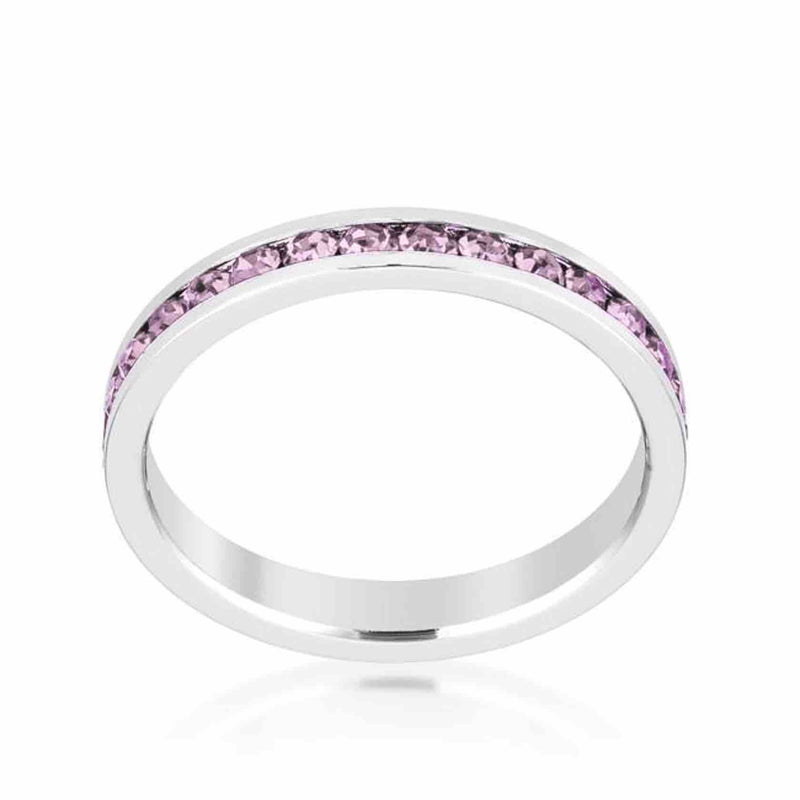 February Birthday Stackable Eternity Ring