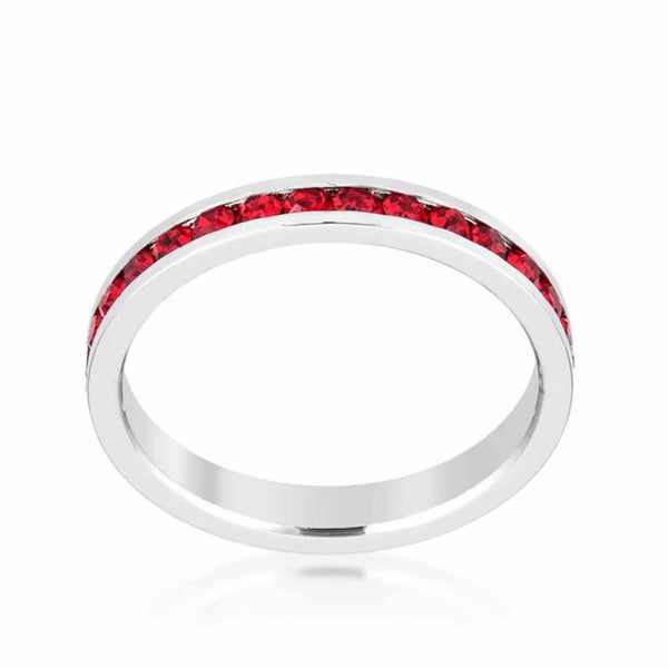 July Birthday Stackable Eternity Ring