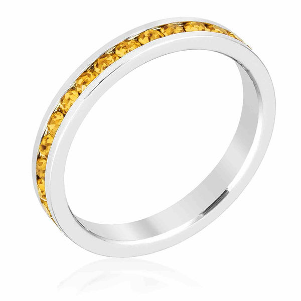 November Birthday Stackable Eternity Ring