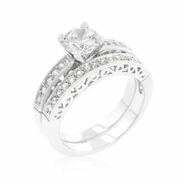 Elizabeth Vintage Engagement Ring Set