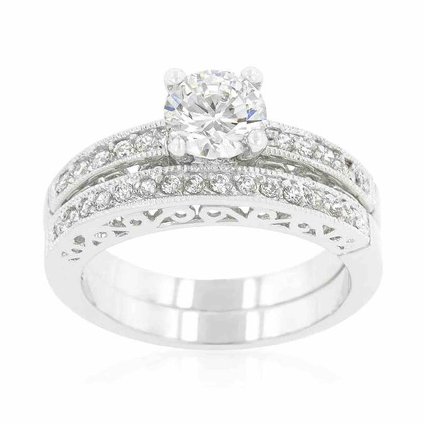 Elizabeth Vintage Engagement Ring Set