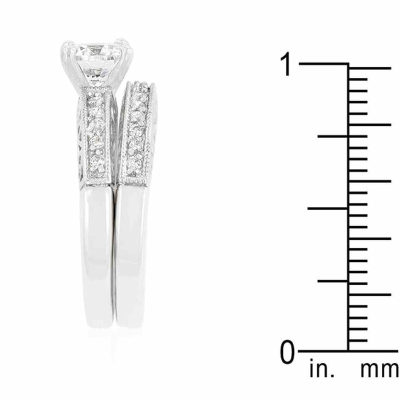 Elizabeth Vintage Engagement Ring Set