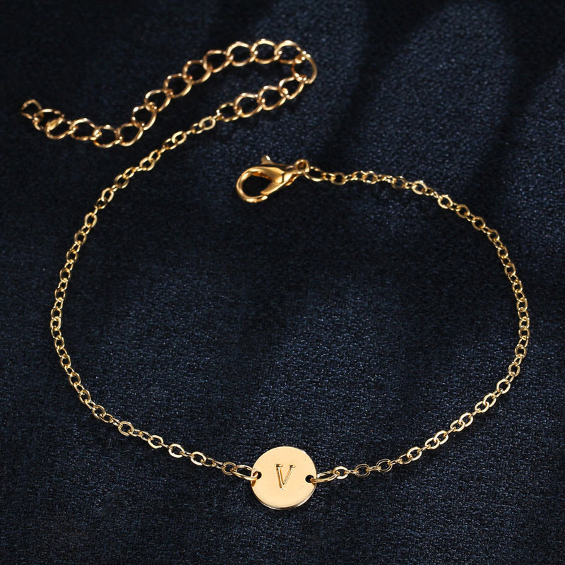 Handmade Initial Chain-Link Bracelet