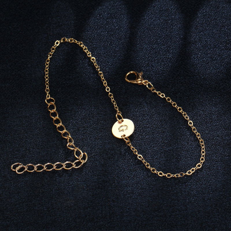 Handmade Initial Chain-Link Bracelet