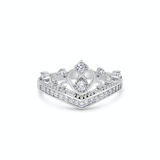 Enchanted Princess Tiara Crown Heart Ring